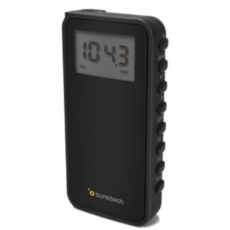Radio Portátil Sunstech RPD23/ a Pilas/ Negra