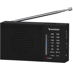 Radio Portátil Sunstech RPS412/ a Pilas/ Negra