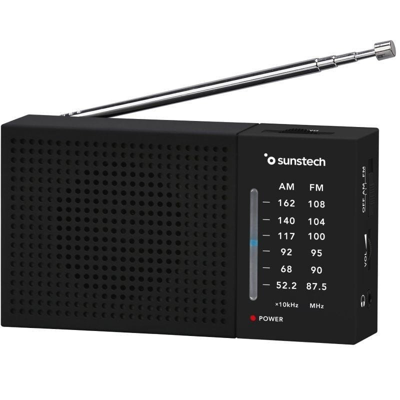 Radio Portátil Sunstech RPS412/ a Pilas/ Negra