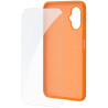 Funda Silicona + Protector de Pantalla de Cristal Templado SPC Wuum One Protection Pack 4354P/ Compatible con SPC Wuum One/ N...