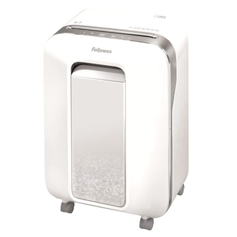 Destructora Fellowes LX201/ Corte en Microcorte de 2 x 12mm/ Blanco