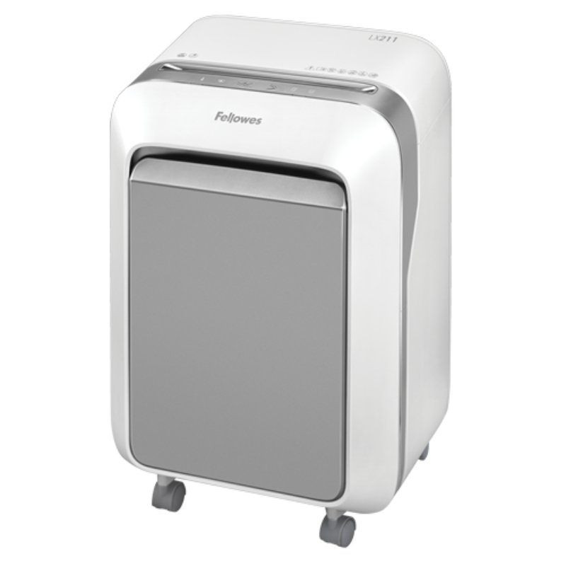 Destructora Fellowes LX211/ Microcorte de 2 x 12mm/ Blanca