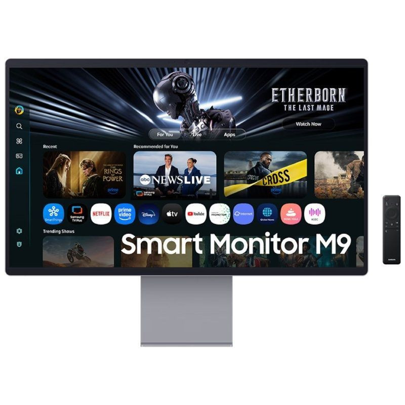 Smart Monitor Gaming Samsung M9 M90SF S32FM900SU 32'/ 4K/ 0.03ms/ 165Hz/ QD-OLED/ Multimedia/ Regulable en altura/ Smart TV/ ...