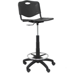 Taburete Piqueras y Crespo Robledo PVC T26GNI840RN/ Negro
