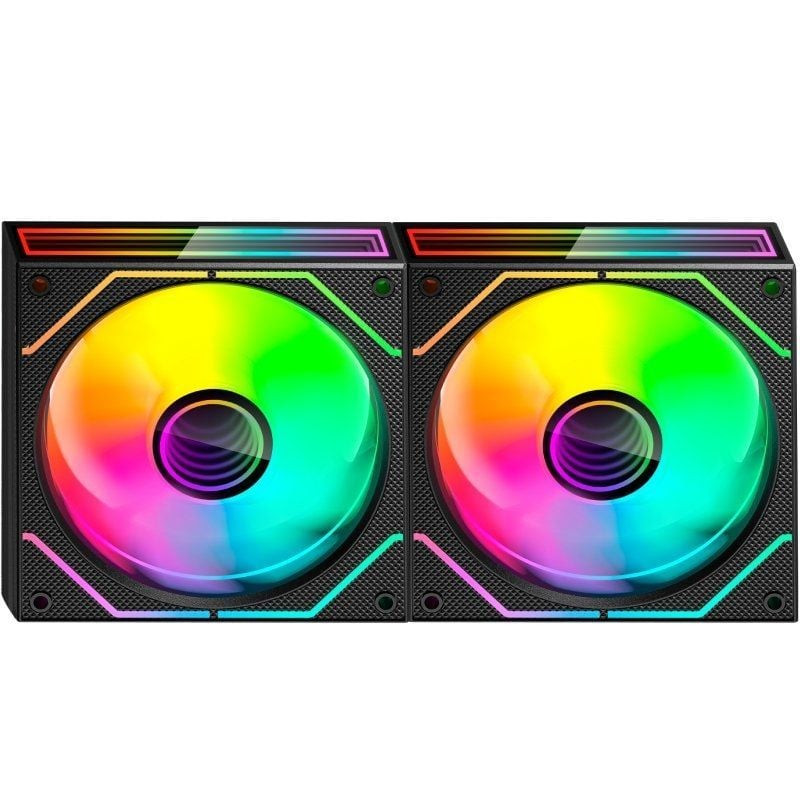 Pack 2 Ventiladores Mars Gaming MF-3DPROX2R/ 12cm/ ARGB