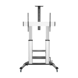 Soporte de Suelo Inclinable con Ruedas y Manivela Aisens FT100TE-125 para TV 60-100'/ hasta 100kg