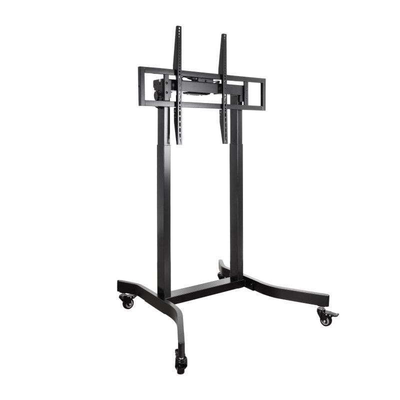 Soporte de Suelo Eléctrico con Ruedas TooQ FSM02-B para TV 55-100'/ hasta 120kg