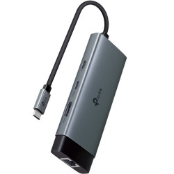 Docking USB Tipo-C TP-Link UH6120C/ 1xUSB Tipo-C/ 2xUSB/ 1xHDMI 4K/ 1xRJ45/ 1xUSB Tipo-C PD/ Gris