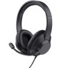 Auriculares Trust Ayda Max/ con Micrófono/ Jack 3.5/ Negros
