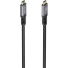Cable USB 3.2 Tipo-C Aisens A107-0988/ USB Tipo-C Macho - USB Tipo-C Macho/ Hasta 100W/ 20Gbps/ 3m/ Negro