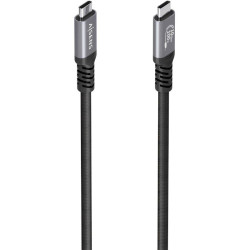 Cable USB 3.2 Tipo-C Aisens A107-0990/ USB Tipo-C Macho - USB Tipo-C Macho/ Hasta 100W/ 10Gbps/ 5m/ Negro