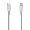 Cable USB 2.0 Tipo-C Lightning Aisens A102-0442/ Lightning Macho - USB Tipo-C Macho/ 480Mbps/ 1m/ Blanco