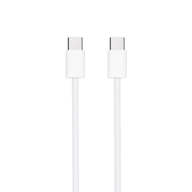 Cable USB 2.0 Tipo-C Nanocable 10.01.6001-CO/ USB Tipo-C Macho - USB Tipo-C Macho/ Hasta 60W/ 480Mbps/ 1m/ Blanco
