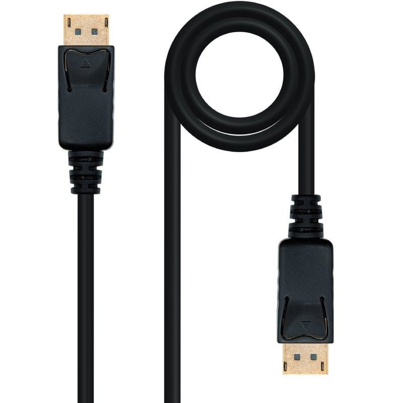 Cable DisplayPort 1.2 4K Nanocable 10.15.2310/ DisplayPort Macho - DisplayPort Macho/ 10m/ Negro