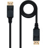 Cable DisplayPort 1.2 4K Nanocable 10.15.2310/ DisplayPort Macho - DisplayPort Macho/ 10m/ Negro