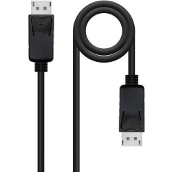 Cable DisplayPort 1.4 8K Nanocable 10.15.2803/ DisplayPort Macho - DisplayPort Macho/ 3m/ Certificado/ Negro