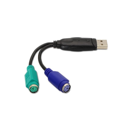 Conversor PS/2 Nanocable 10.03.0101/ 2x PS/2 Hembra - USB Macho