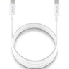 Cable USB 2.0 Tipo-C NGS ZYRO 60W-1/ USB Tipo-C Macho - USB Tipo-C Macho/ Hasta 60W/ 480Mbps/ 1m/ Blanco