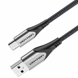 Cable USB 2.0 Tipo-C Vention CODHH/ USB Macho - USB Tipo-C Macho/ 480Mbps/ 2m/ Gris