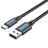 Cable USB 2.0 Tipo-C Vention COKBI/ USB Macho - USB Tipo-C Macho/ 480Mbps/ 3m/ Gris