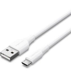 Cable USB 2.0 Vention CTIWH/ USB Macho - MicroUSB Macho/ 480Mbps/ 2m/ Blanco