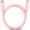 Cable USB 2.0 Tipo-C Vention TRVPH/ USB Tipo-C Macho - USB Tipo-C Macho/ Hasta 60W/ 480Mbps/ 2m/ Rosa