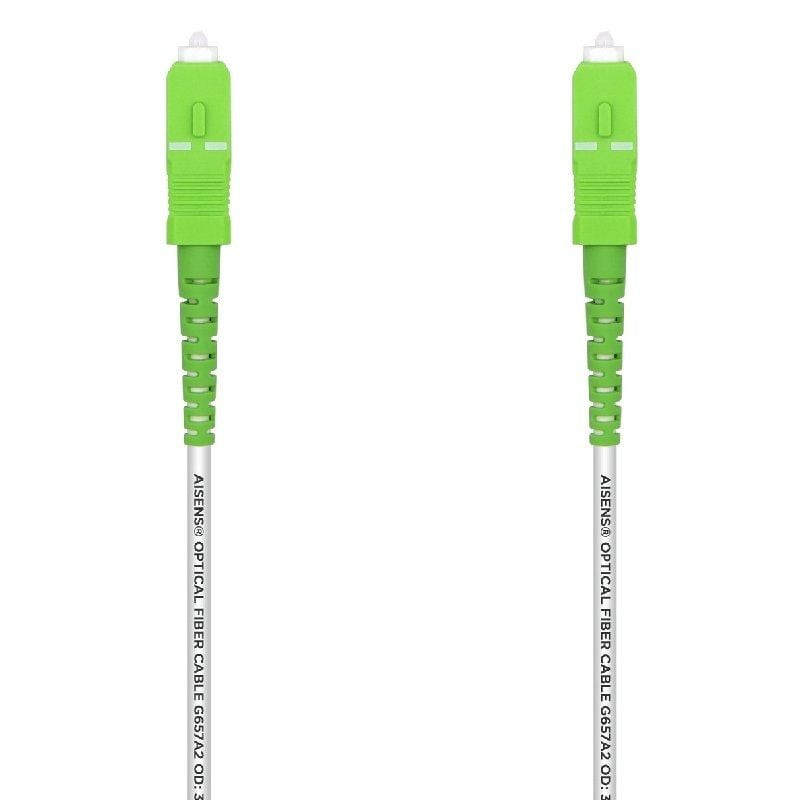 Cable de Fibra Óptica G657A2 3.0 Aisens A152-0494/ LSZH/ 2m/ Blanco