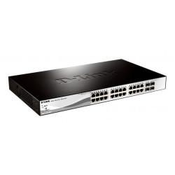 Switch D-Link DGS-1210-28P 28 Puertos RJ45/ 10/100/1000/ SFP/ PoE
