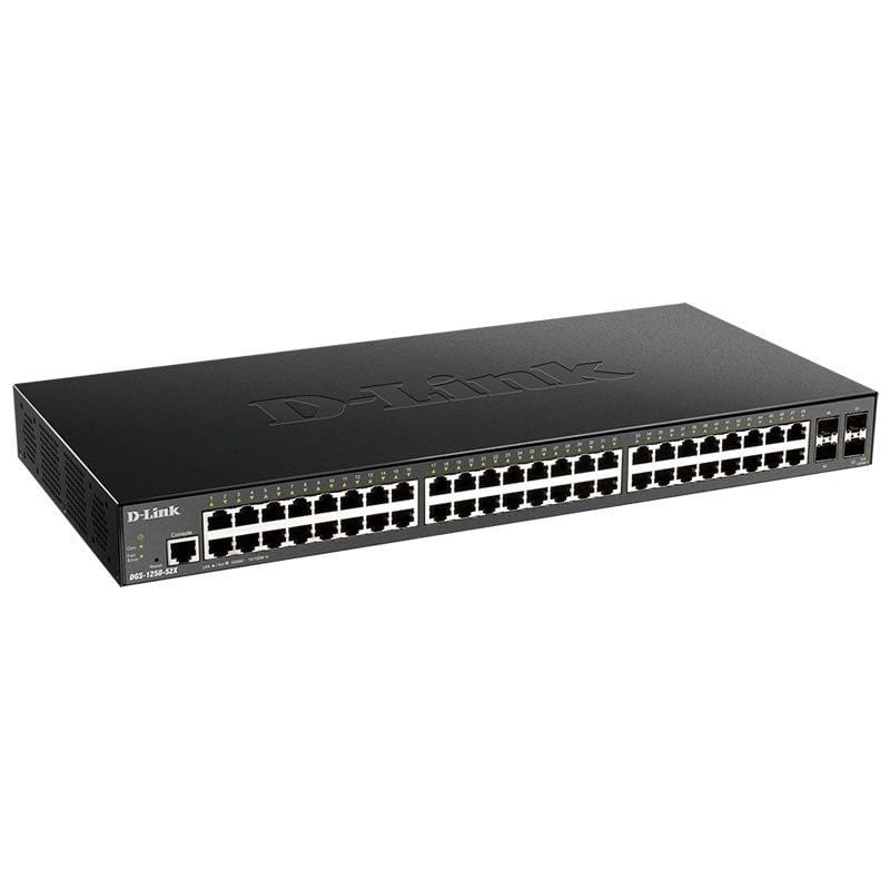 Switch Gestionable D-Link DGS-1250-52X 52 Puertos/ RJ-45 10/100/1000/ SFP