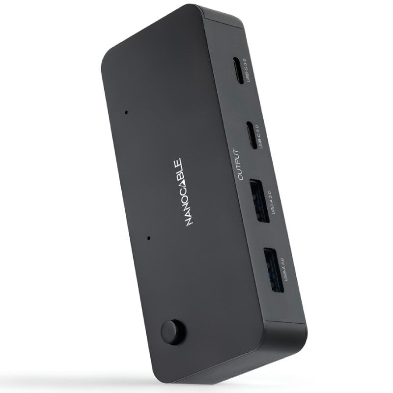 Switch Conmutador USB Nanocable 10.12.0011/ 2x USB/ 2x USB Tipo-C