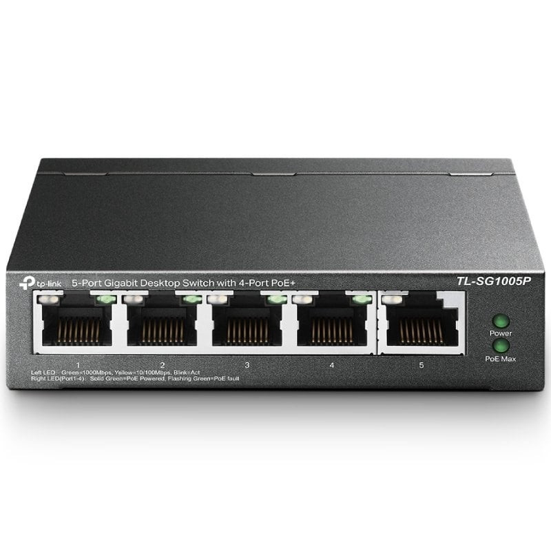 Switch TP-Link TL-SG1005P V2 5 Puertos/ RJ-45 10/100/1000 PoE