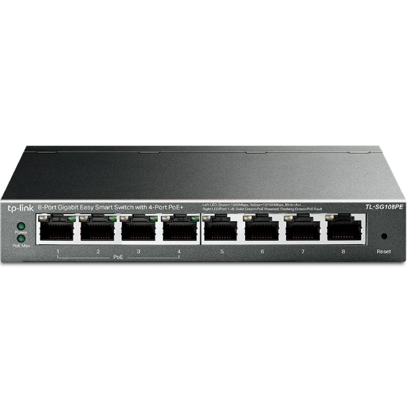 Switch TP-Link TL-SG108PE 8 Puertos/ RJ-45 10/100/1000/ PoE