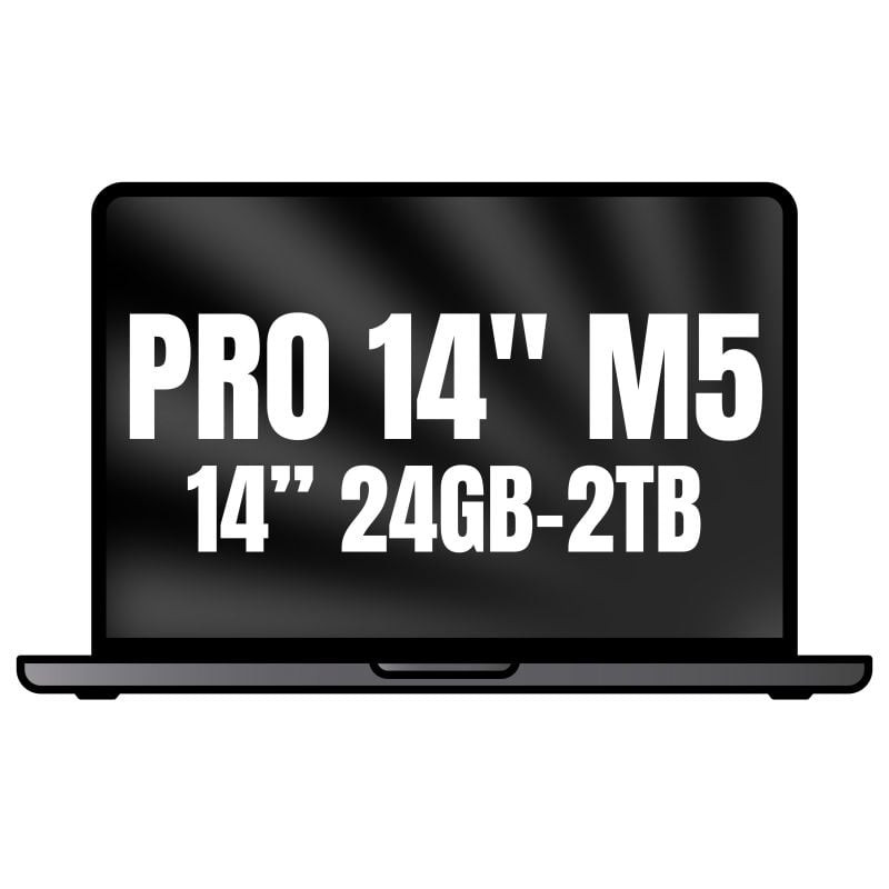 Apple Macbook Pro 14'/ M5 Pro 18-Core CPU/ 24GB/ 2TB SSD/ 20-Core GPU/ Negro Espacial