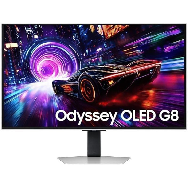 Monitor Gaming Samsung Odyssey OLED G8 S32FG812SU 32'/ 4K/ 0.03ms/ 240Hz/ QD-OLED/ Multimedia/ Regulable en altura/ Plata