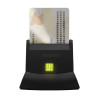 Lector de DNI y Tarjetas Aisens ASCR-SN05-BK/ USB 2.0/ Negro