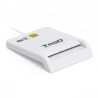 Lector de DNI TooQ TQR-210W/ USB 2.0/ Blanco