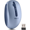 Ratón Ergonómico Inalámbrico NGS Fog Dual FOGDUALBLUE Silencioso/ Hasta 1600 DPI/ Azul