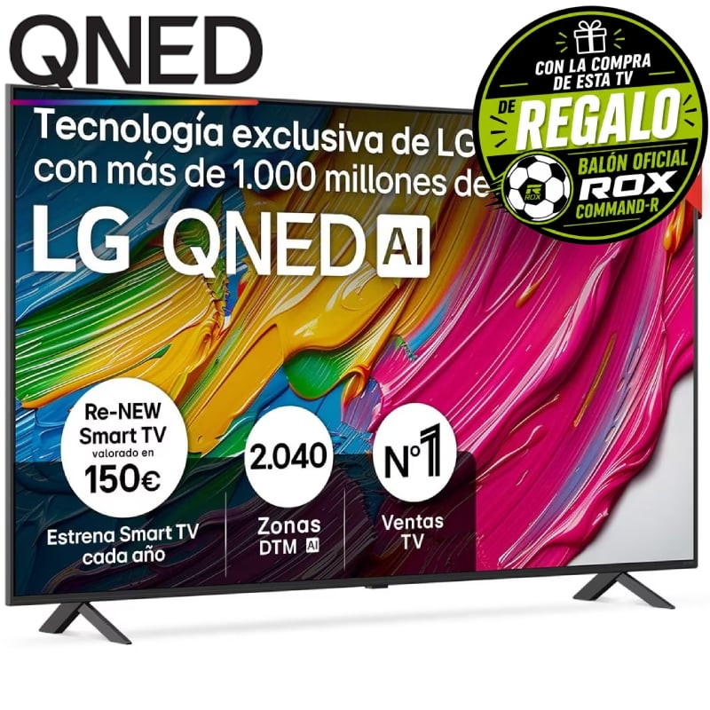 Televisor LG QNED AI QNED80 55QNED80A6A 55'/ Ultra HD 4K/ Smart TV/ WiFi