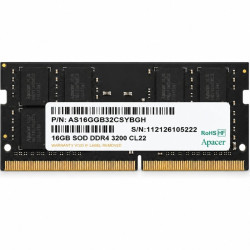 Memoria RAM Apacer ES.16G21.GSH 16GB/ DDR4/ 3200MHz/ 1.2V/ CL22/ SODIMM