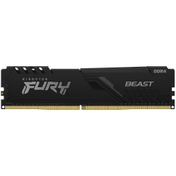 Memoria RAM Kingston FURY Beast RGB 16GB/ DDR4/ 3600MHz/ 1.35V/ CL18/ DIMM