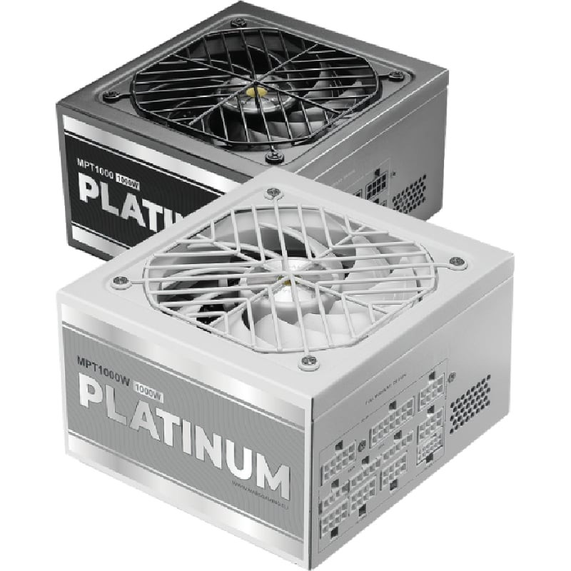 Fuente de Alimentación Mars Gaming MPT1000/ 1000W/ Ventilador 14cm/ ATX 3.1/ PCIe 5.1/ 80 Plus Platinum/ Blanca