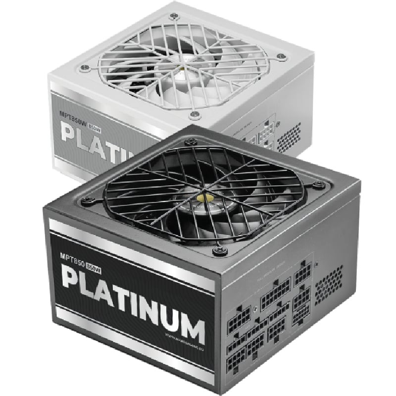 Fuente de Alimentación Mars Gaming MPT850/ 850W/ Ventilador 14cm/ ATX 3.1/ PCIe 5.1/ 80 Plus Platinum/ Negra
