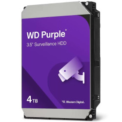 Disco Duro Western Digital WD Purple Surveillance 4TB/ 3.5'/ SATA III/ 128MB