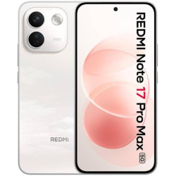 Smartphone Xiaomi Redmi Note 17 Pro Max 8GB/ 256GB/ 6.83'/ 5G/ Blanco y Rosa Algodón