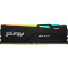 Memoria RAM Kingston FURY Beast RGB 16GB/ DDR5/ 6000MHz/ 1.35V/ CL36/ DIMM