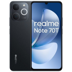 Smartphone Realme Note 70T 4GB/ 64GB/ 6.74'/ Negro Obsidiana