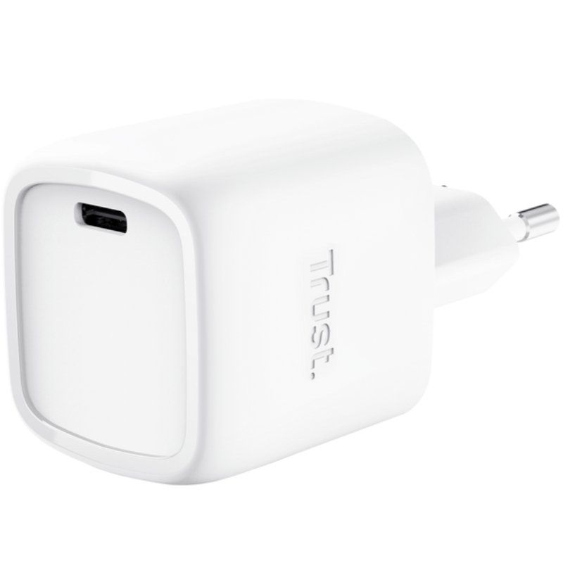 Cargador de Pared GaN Trust Maxo 30W/ 1xUSB Tipo-C/ 30W