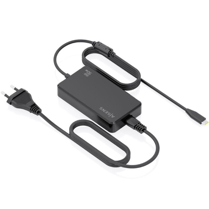Cargador Sobremesa GaN Aisens ASCH-1PD90D069-BK/ 1xUSB Tipo-C/ 90W
