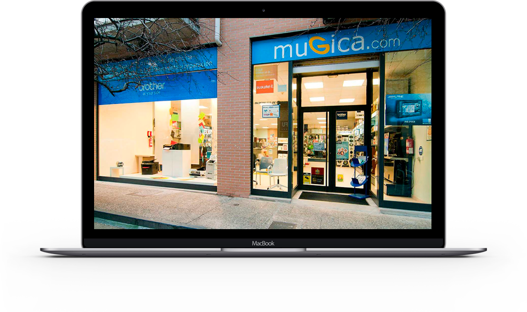 Mugica informática Tafalla - fachada tienda informática